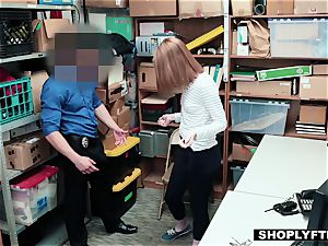 sandy-haired teen arrested and romped in the office