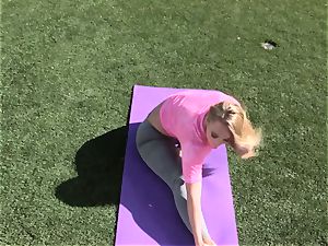 AJ Applegate outdoor yoga shag