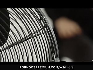 xCHIMERA - inked Misha Cross enjoys fetish three-way