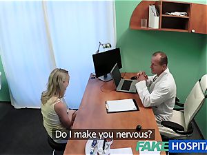 FakeHospital nice light-haired patient gets twat check-up